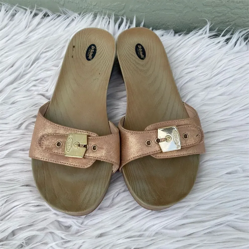 Dr. Scholl's Women's Slide Sandals Pink Size 7M Casual Comfort